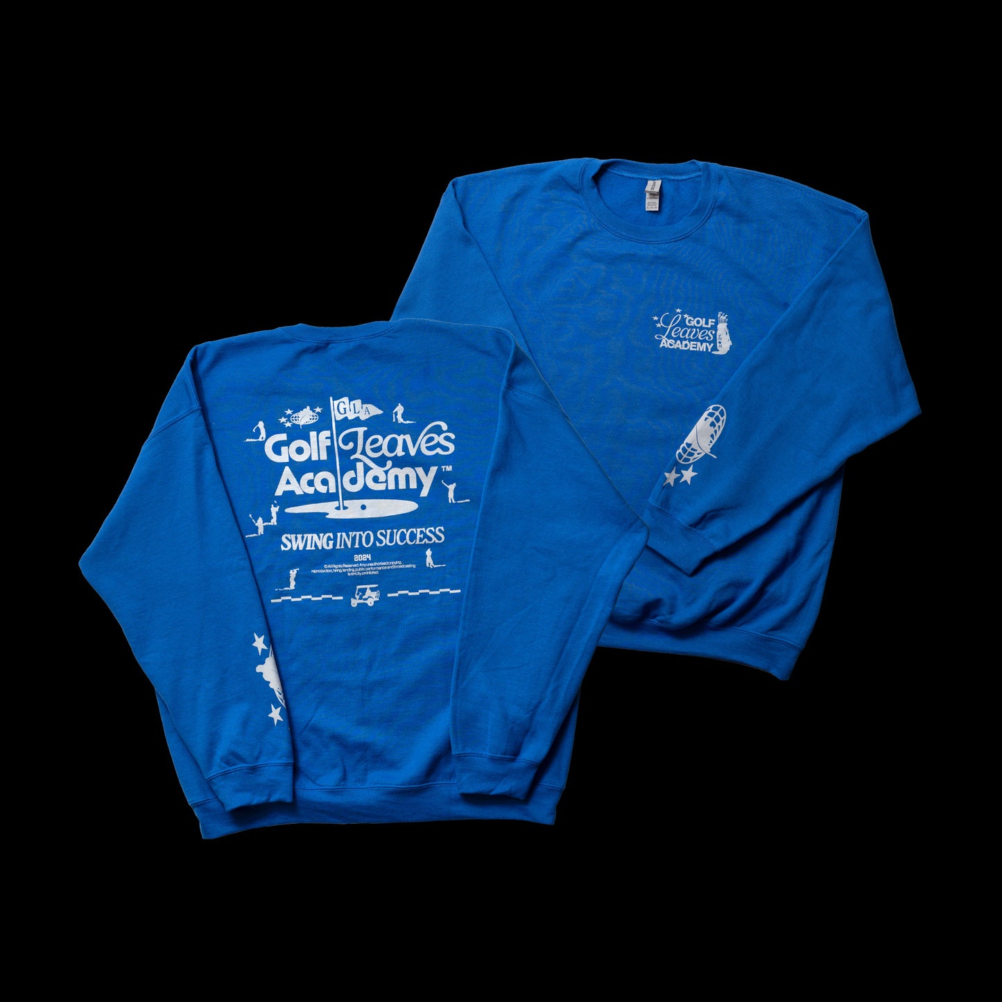 GOLF Leaves Academy - Crewneck (BLUE)