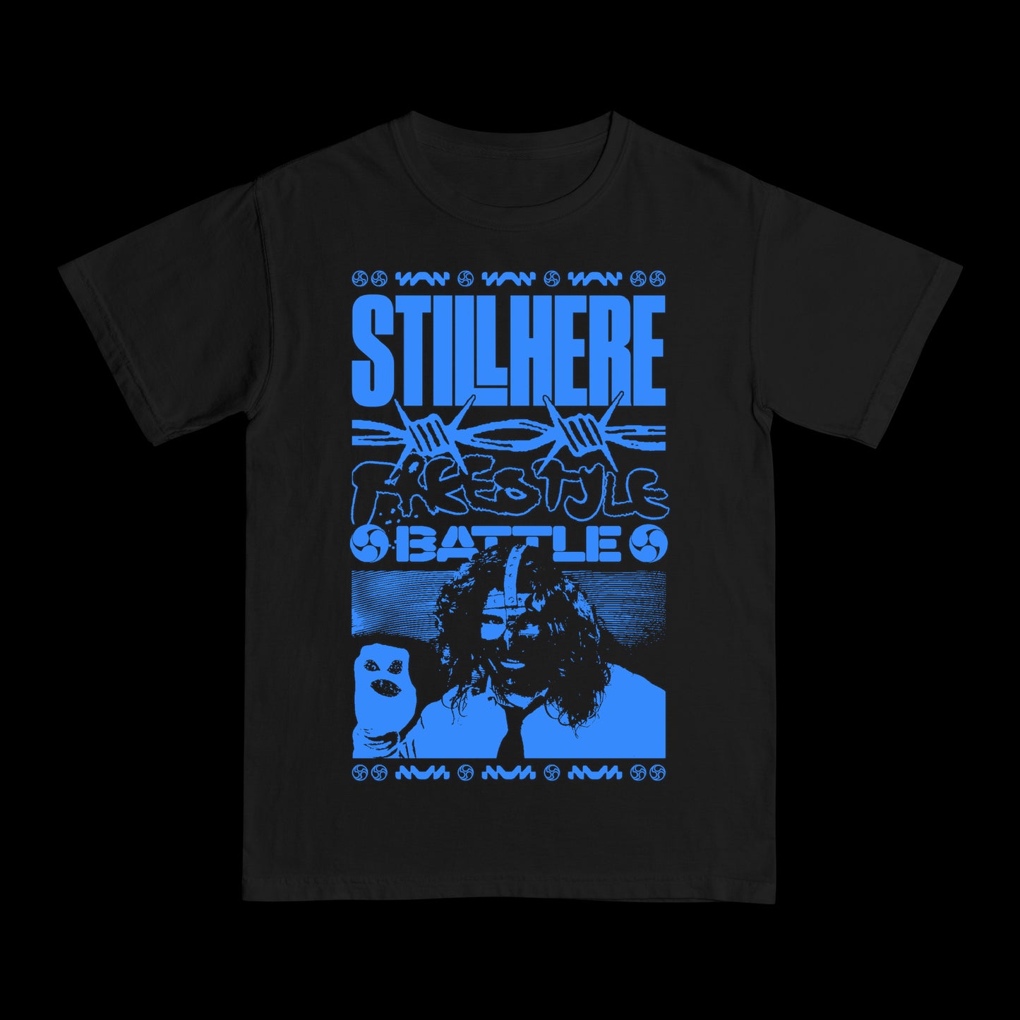 STILL HERE Freestyle Battle T-Shirt (BLUE)