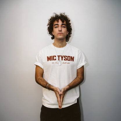 MIC TYSON 5 - White Logo Tee + Poster OMAGGIO