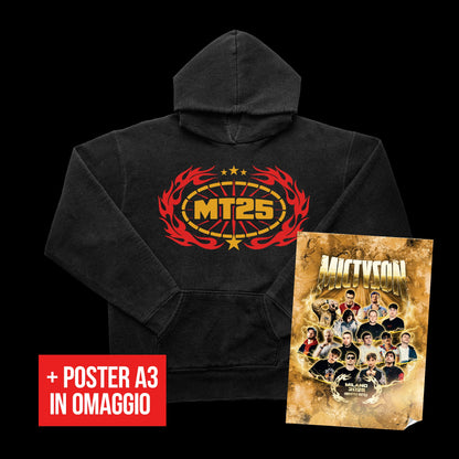 MIC TYSON 5 - Black Logo Hoodie + Poster OMAGGIO