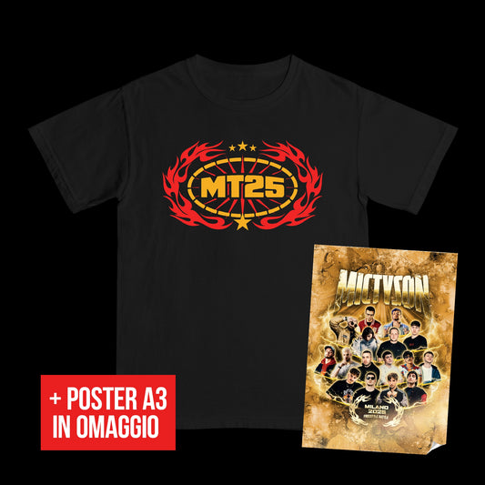 MIC TYSON 5 - Black Logo Tee + Poster OMAGGIO