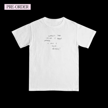 Schiuma VORRESTI DIRMI tee BIANCA (PRE-ORDER)
