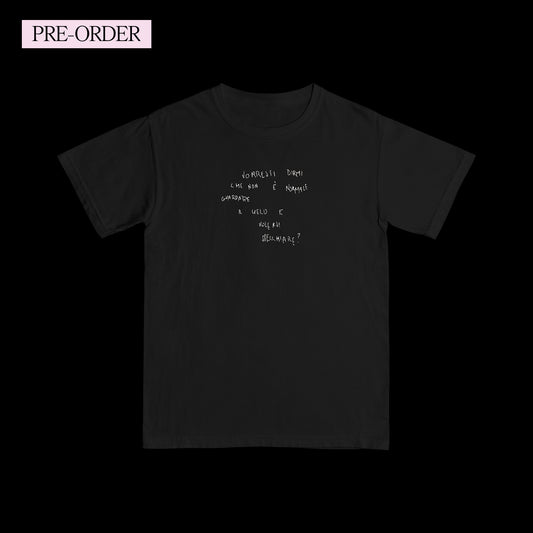 Schiuma VORRESTI DIRMI tee NERA (PRE-ORDER)