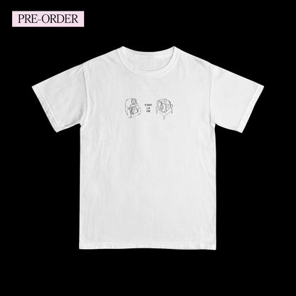 Schiuma C'EST LA VIE tee BIANCA (PRE-ORDER)