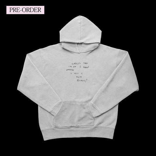 Schiuma VORRESTI DIRMI hoodie GRIGIO (PRE-ORDER)