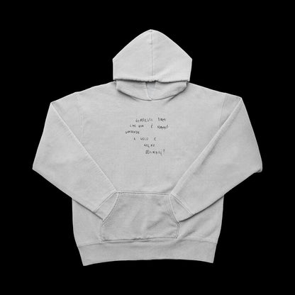 Schiuma VORRESTI DIRMI hoodie GRIGIO